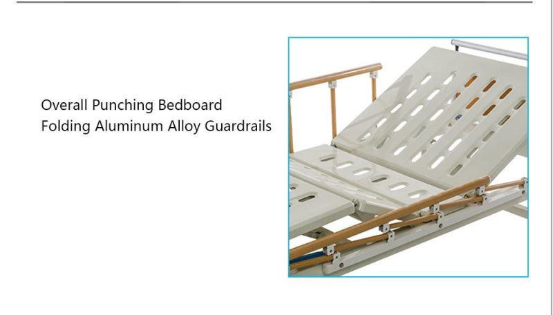 Aluminum Alloy Guardrails 2 Function Hospital Bed Price Bc02-2b