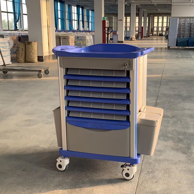 Medical ABS Hospital Medicine Trolley Hospital Emergency Trolleys Equipment