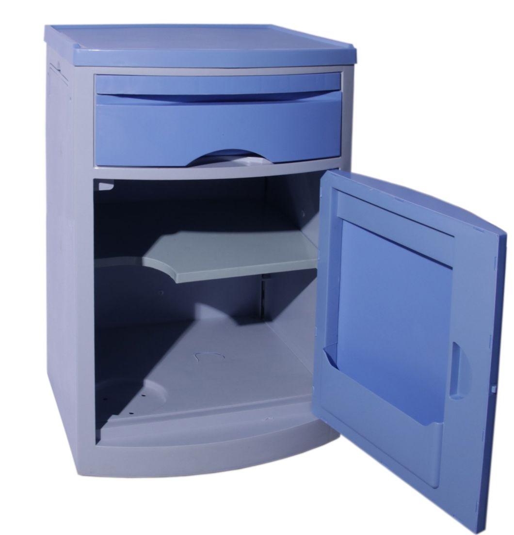 Mn-Bl001 Medical Instrument ABS Bedside Cabinet Side Table Portable ABS Locker