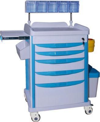 Mn-AC008 Hospital Emergency Trolley Medical Equipment Medical Cart