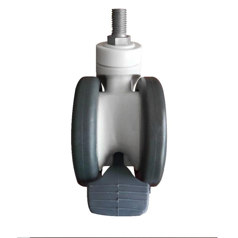PU Caster /Silent Casters for Cart Hospital Bed/ Medical Double-Sided Silent Casters