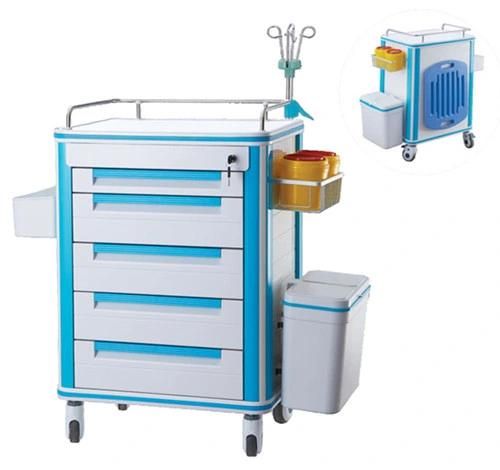 Hot Sale Hospital Furniture Crash Medical Emergency Trolley Cart