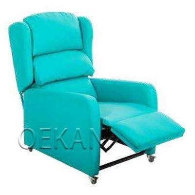 Hospital Furniture PU Leather Electric Control Single Adjustable Chairs Folding Patient Sleep Recliner Sofa Chair