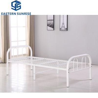 Durable and Cheap Single Bed/Metal Iron Single Bed for Home Department Dormitory