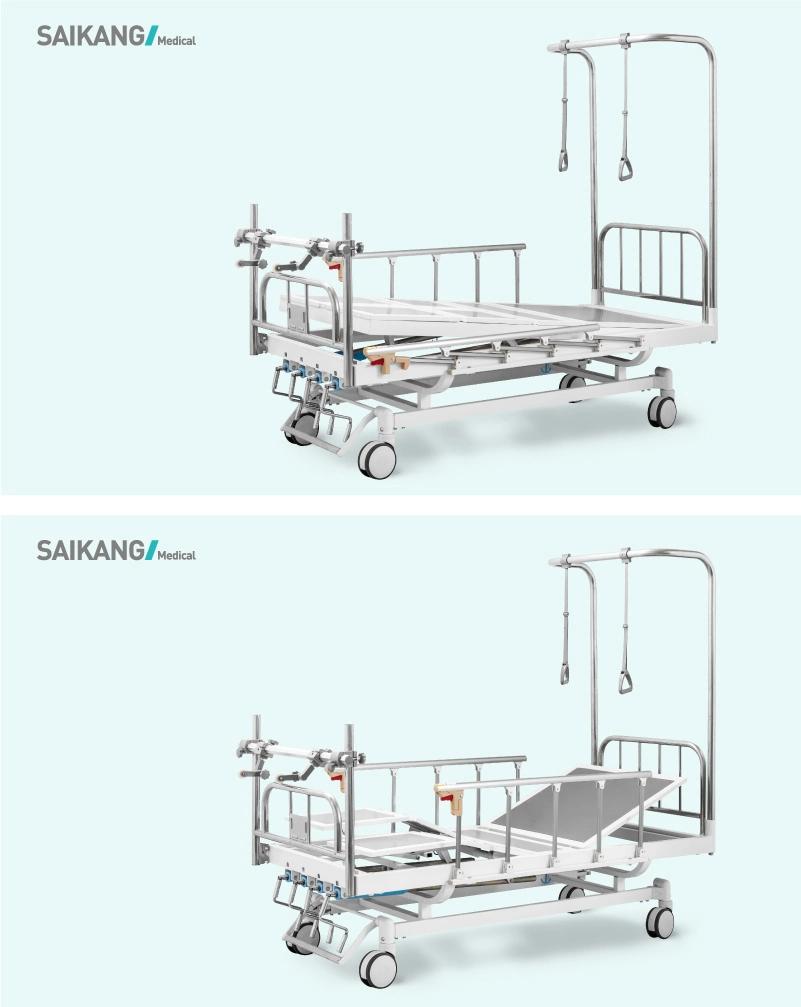 GS4K Hospital Manual Adjustable Orthopedic Traction Bed