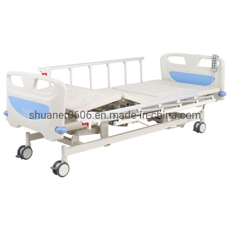 Three Function Electric Hospital Bed with Side Rails Electric Medical Bed with CE
