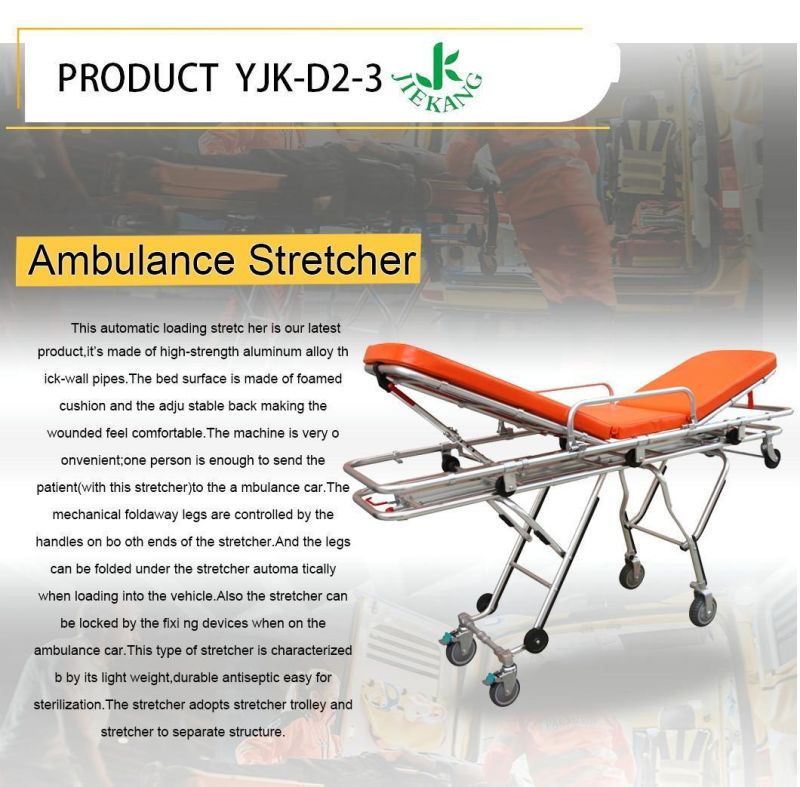 Cheap Medical First Aid Equipment Folding Ambulance Stretcher for Sale
