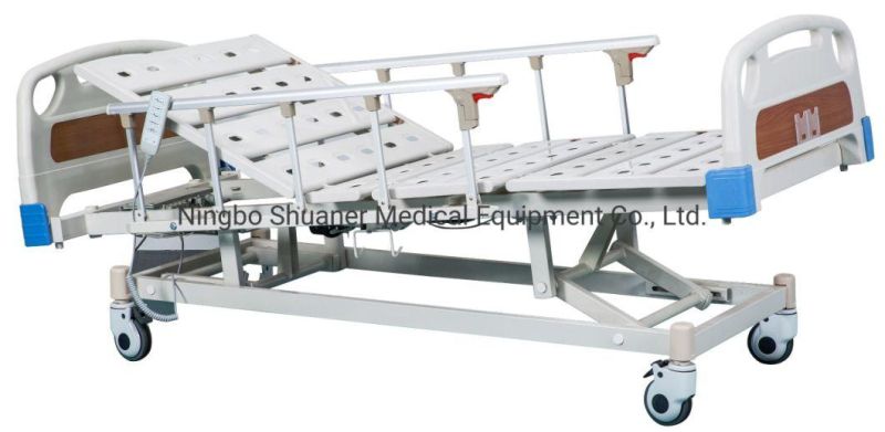 Electric Hospital Bed Shuaner Medical Five Function Electric Intensive Care Hospital Patient Bed