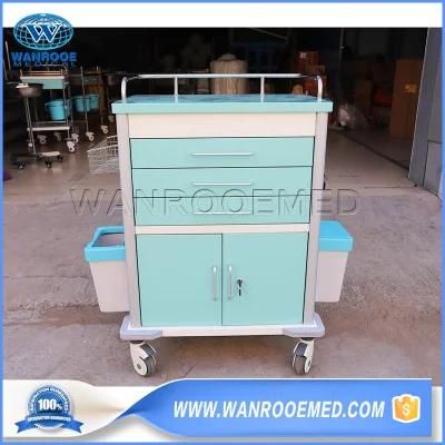 32 Series ABS Medical Emergency Nursing Treatment Clinic Medication Anesthesia Infusion Trolley Cart