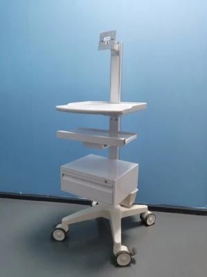 Hospital Trolley Medical Laptop Cart with Silent Casters