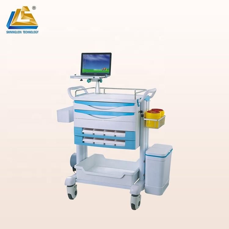 Movable Medical Monitor Stand Tolley Cart