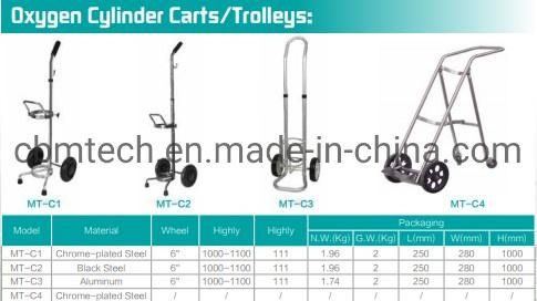 Aluminum Carts for Carrying Small Oxygen Cylinders