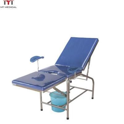 Hospital Stainless Steel Obstetric Examination Table