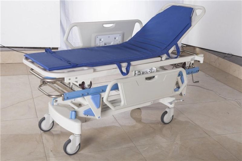 Hospital Emergency Trolley Luxury Hydraulic Transportation Transfer Stretcher Rise-and-Fall Cart
