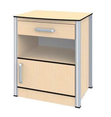 ABS Hospital Medical Beside Cabinet with Wheels