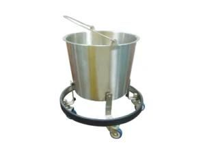 Hospital Medical Dirt Bucket Stainless Steel Moveable Kicking Bucket (HR-227A)