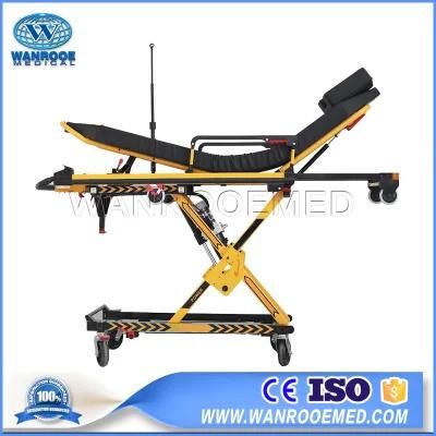 Ea-3ad Hospital First-Aid Electric Adjustable Aluminum Folding Transfer Ambulance Stretcher