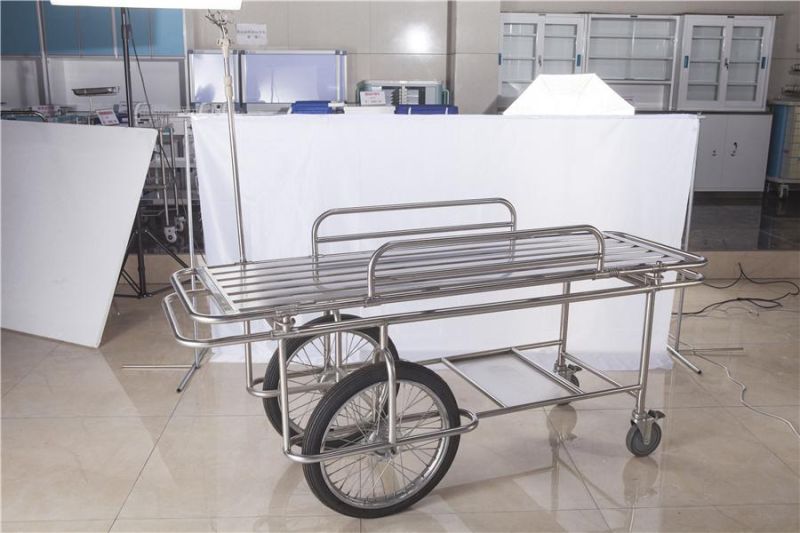 Hospital Equipment Medical Stainless Steel Cart Stretcher Trolley