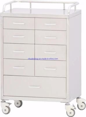 Rh-Cr2231 Hospital Stainless Steel Anesthesia Cart