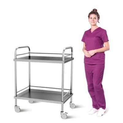 Widely Used Superior Quality Popular Stainless Steel Instrument Treatment Trolley