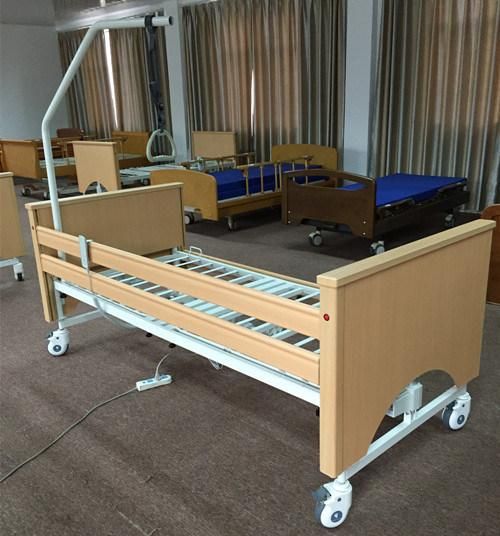 Hospital Equipment Luxury Wooden Medical Device Electric Multifunctions Hospital Beds for Home Nursing