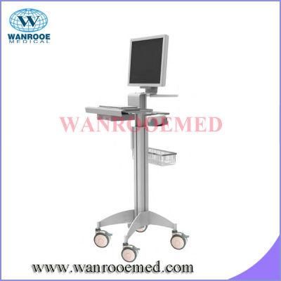 Bwt-004D Mobile Computer Workstation Elevated Small Medical Equipment Cart