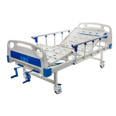 Factory Best Price 2 Crank Manual Hospital Bed with Mute Caster B07-1A