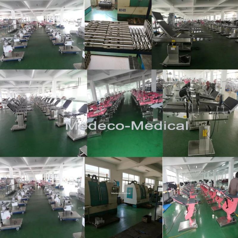 Hospital Instrument Operating Table Sugical Operation Bed Manual Hydraulic Ajudstable Tilt Bed