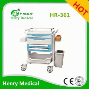 Hr-361 Plastic Medicine Trolley/ABS Patient Instrument Trolley
