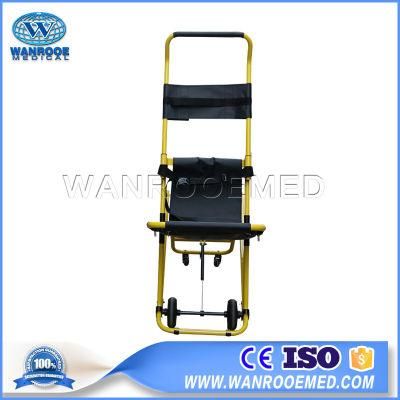 Ea-6g Medical Furniture Aluminum Alloy Evacuation Manual Foldable Stair Climbing Wheelchair