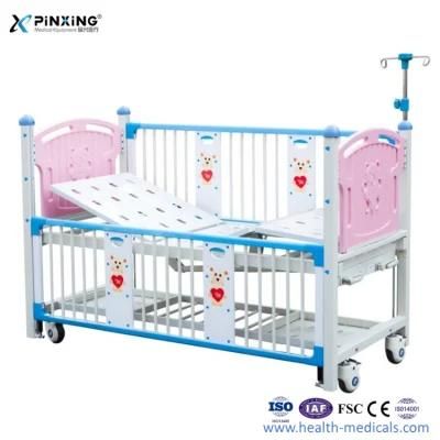 Factory Price Convenient Manual Child 2 Function Bed with Casters