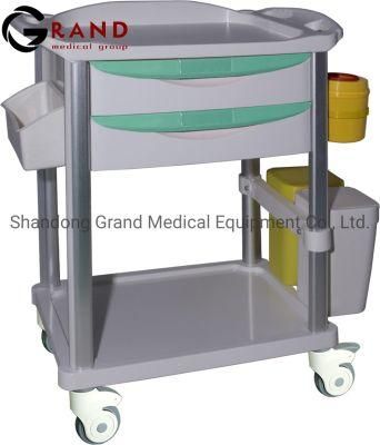 Hot Sale China High Quality Hospital Equipment Medical Nursing Tray Trolley Treatment Cart