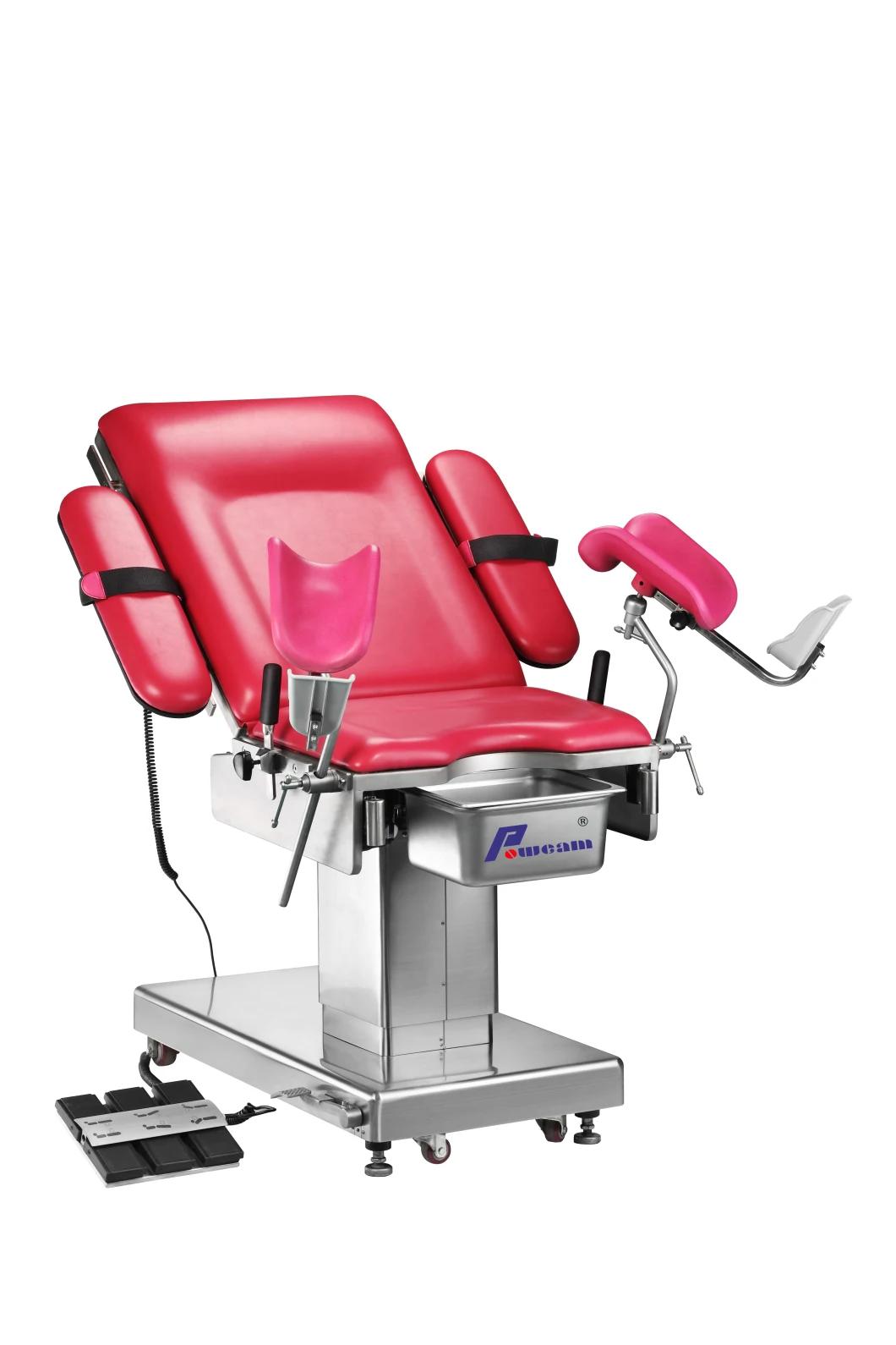 Electric and Hydraulic Auto Functional Gynecological Obstetric Table Delivery Bed