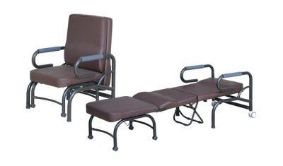 Mn-Phy002 Black Steel Tube Nursing Room Accompany Chair