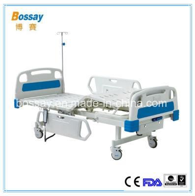 ICU Hospital Bed with Two Revolving Levers ICU Electric Beds