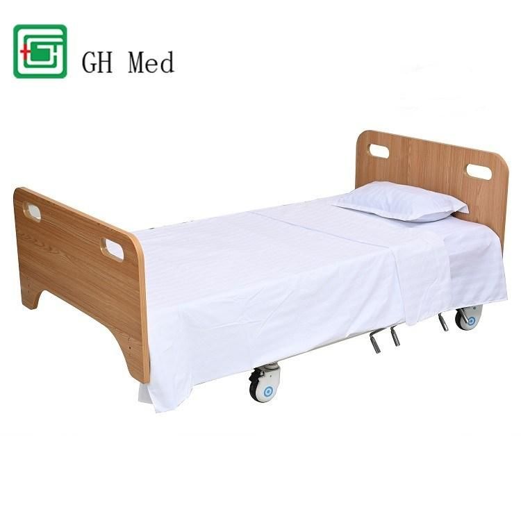 Low Price Wooden Headboard Multifunctional Single Pendulum Nursing Bed for Inpatient Use