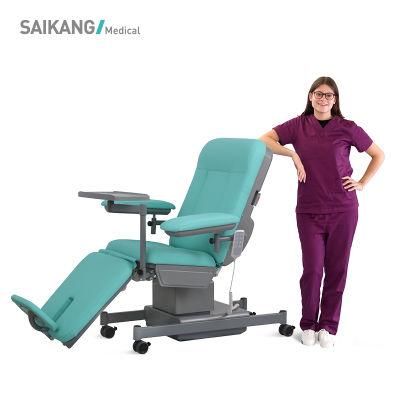 Ske-134 Saikang Factory EEG Chair ECG 3 Function Adjustable Medical Patient Transfusion Electric Dialysis Chair