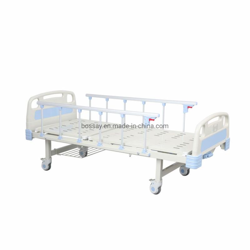 ABS Head Board Manual One Crank Hospital Bed for Clinc and Hospital with One Function