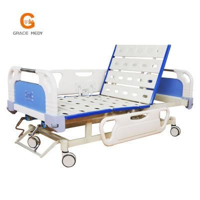 A09-2 Two ABS Crank/Two Function Hospital Bed for Patient with ABS Damping Lifting Guardrail