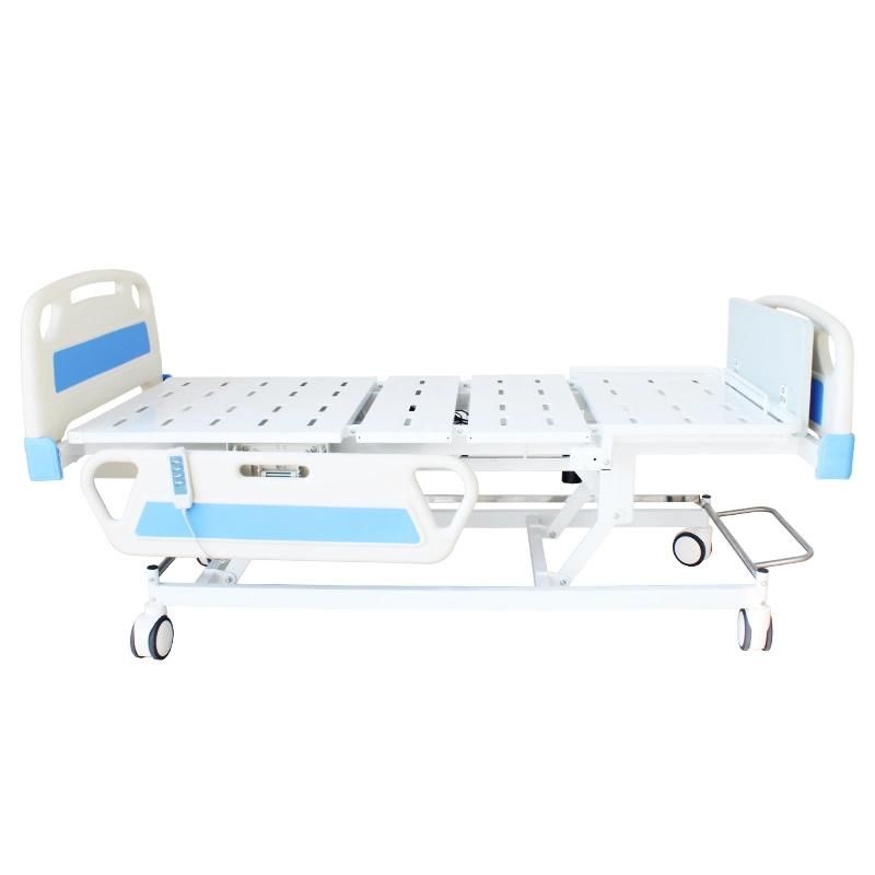 HS5107T Electric 3 Function Patient beds Medical Clinic Hospital Bed - for Home Care Use and Medical Facilities - Easy Transport Casters