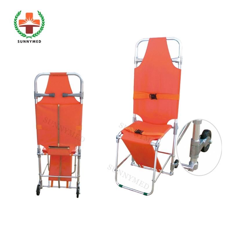 Sy-K015 Medical Portable Light Weight Folding Aluminum Alloy Stretcher