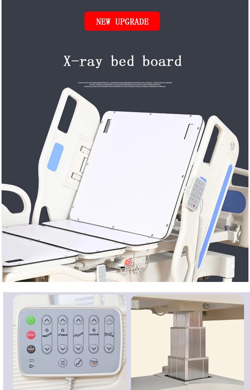 Five-Function ABS Medical Bed with X-ray Multifunctional ICU Electric Bed
