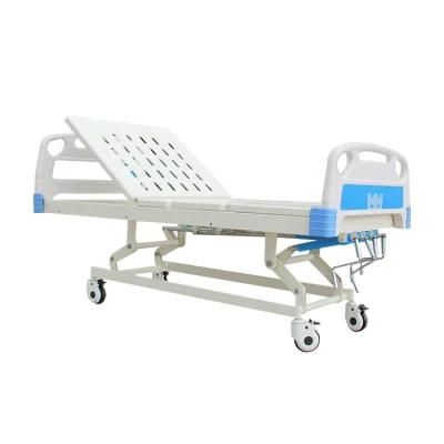 Manual Hospital Bed/Patient Bed/Sick Bed/Medical Bed/ ICU Bed with ABS Side Rail