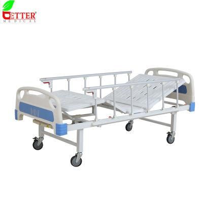 Medical Equipment Double Cranks 2 Function Manual Hospital Bed for Patient Clinic Nursing