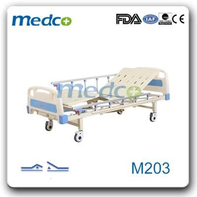 Semi-Fowler Two Function Medical Hospital Furniture Manual Bed