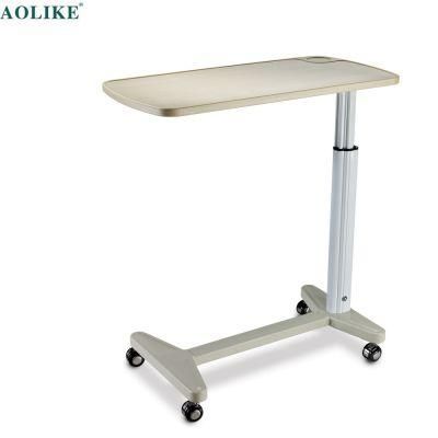 Movable ABS Top Adjustable Over Bed Table for Hospital