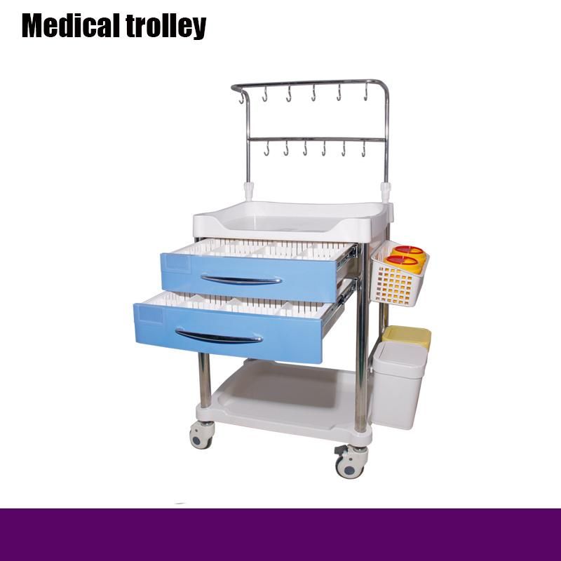 Hospital Medical Crash Cart Nursing Infusion Trolley Emergency Crash Cart