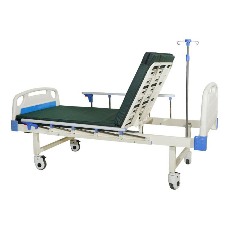 ABS Bed Head and Foot Single Function 1 Crank Hospital Bed