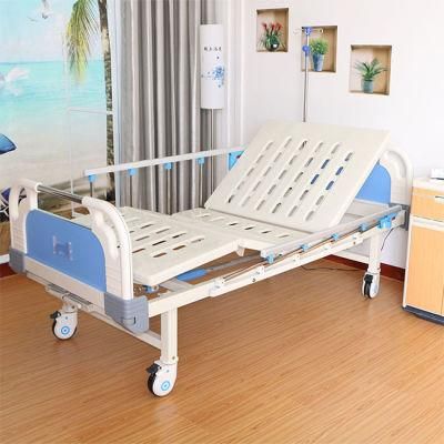 Medical Equipment Manual 2 Function Hospital Bed with Castors Manufacturers