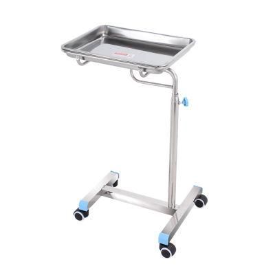 Hospital Operating Room Stainless Steel Surgical Mechanical Mayo Table